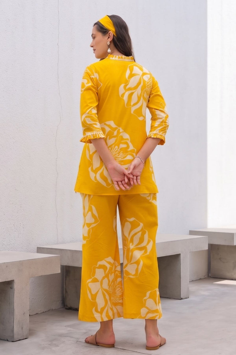 Mustard Bloom Co-ord Set