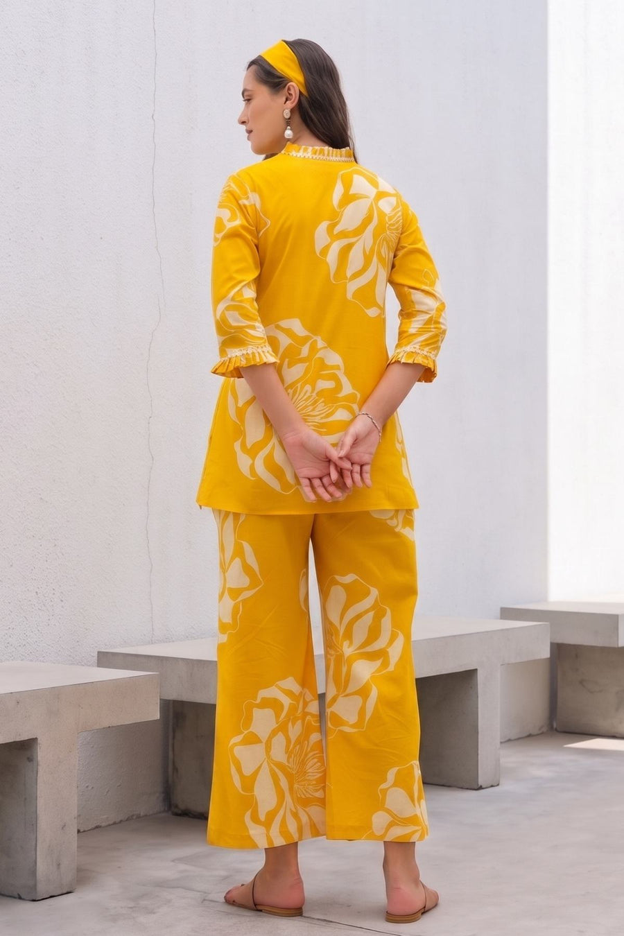 Mustard Bloom Co-ord Set