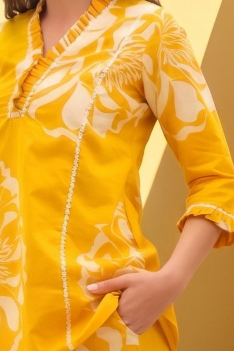 Mustard Bloom Co-ord Set