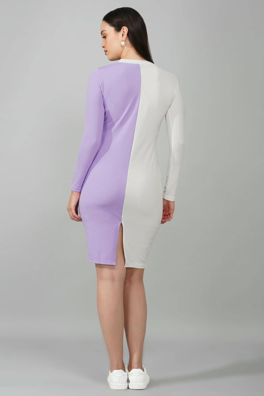 Lavender Bliss Colorblock Dress