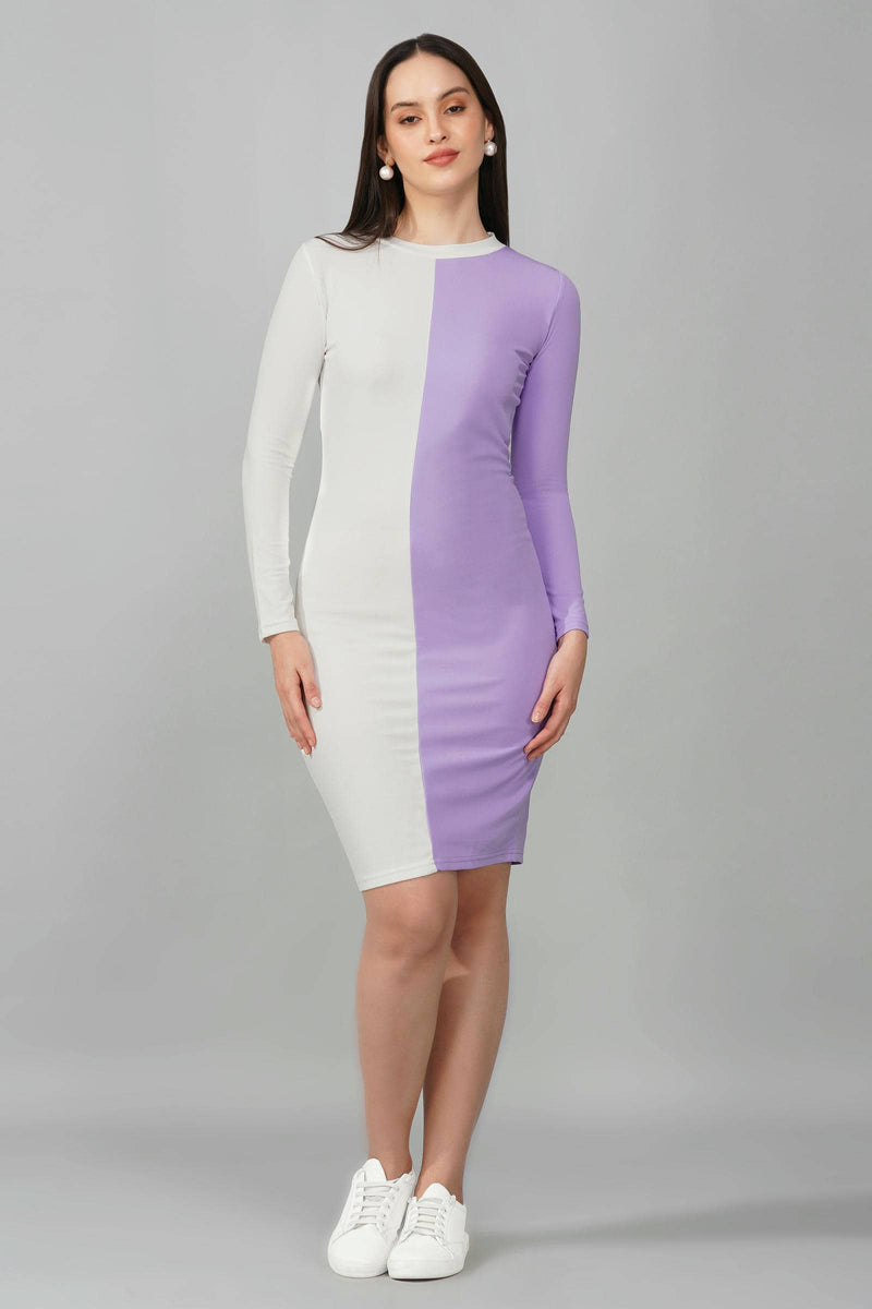 Lavender Bliss Colorblock Dress
