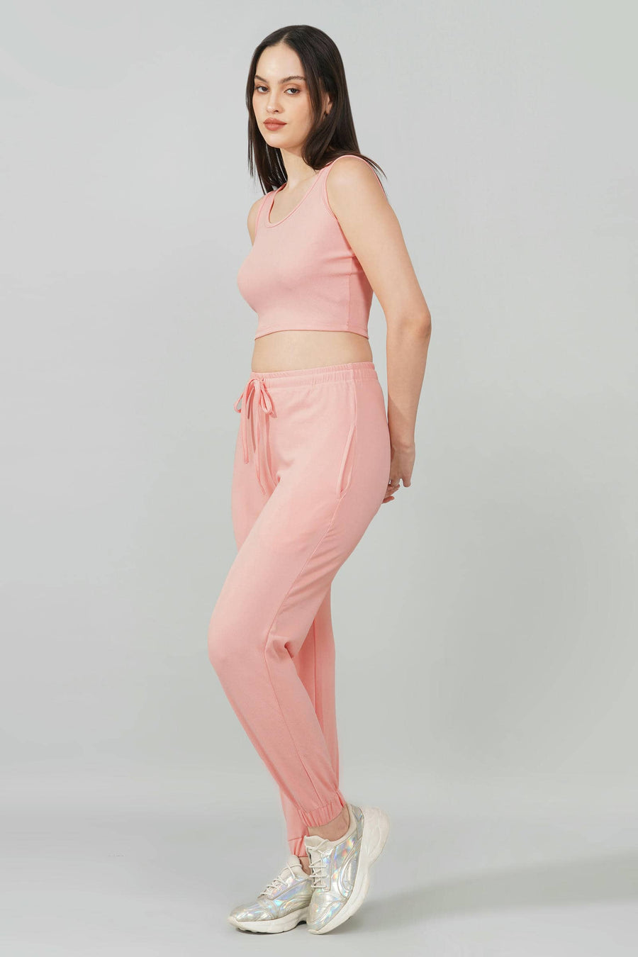 Blush Pink Tank & Jogger Set