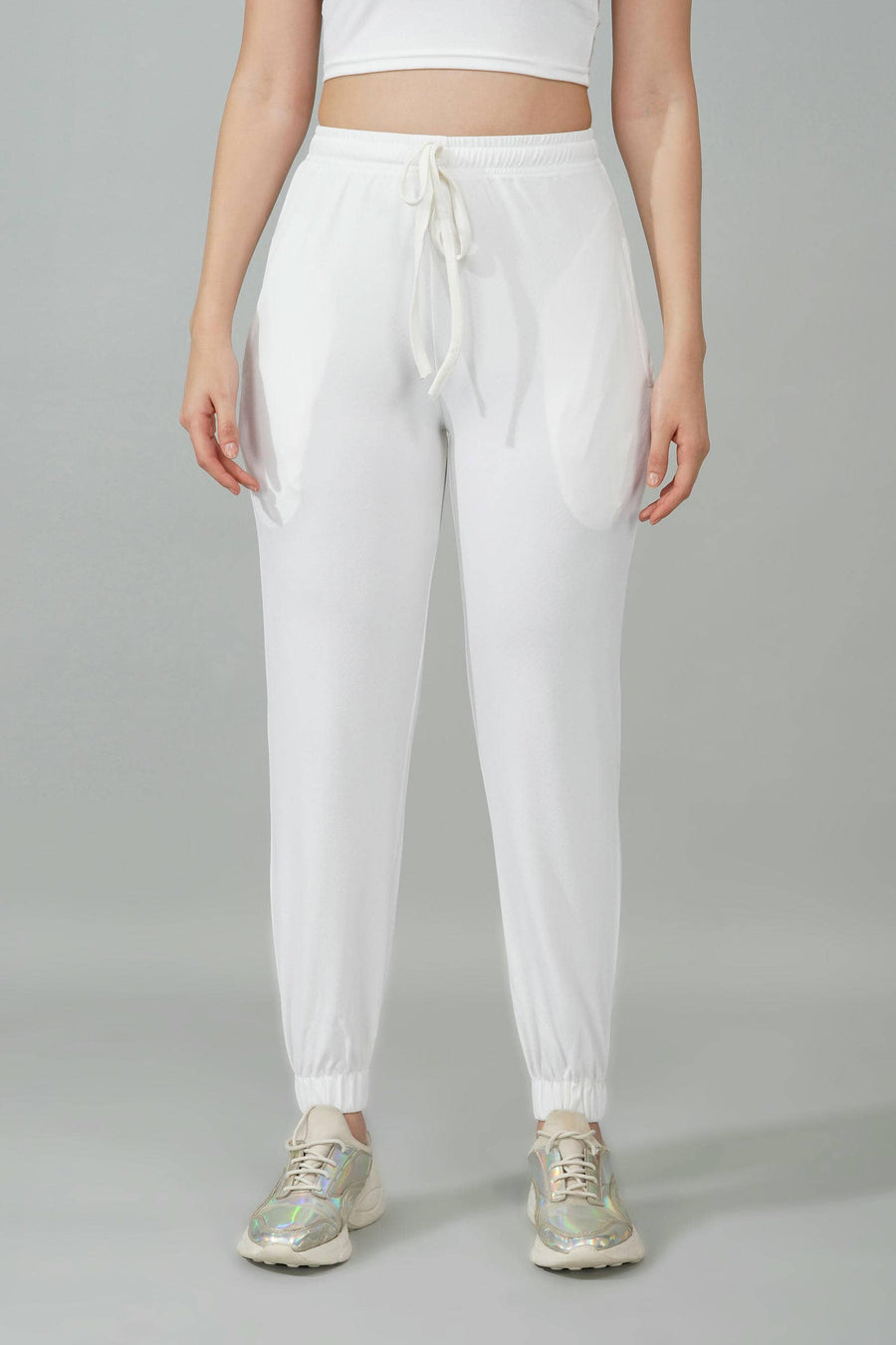 White Tank & Jogger Set