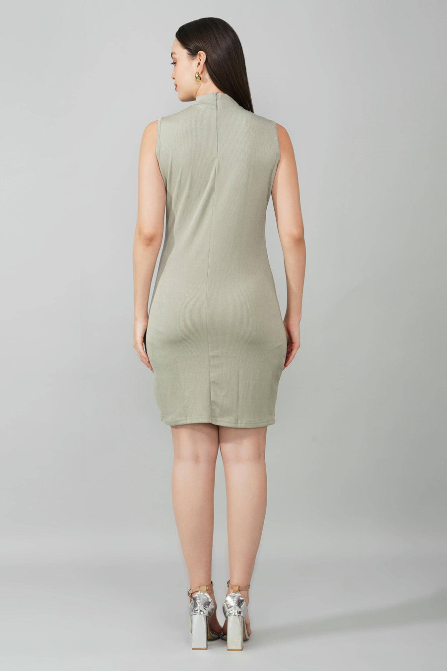 Beige Bodycon Dress
