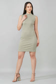 Beige Bodycon Dress