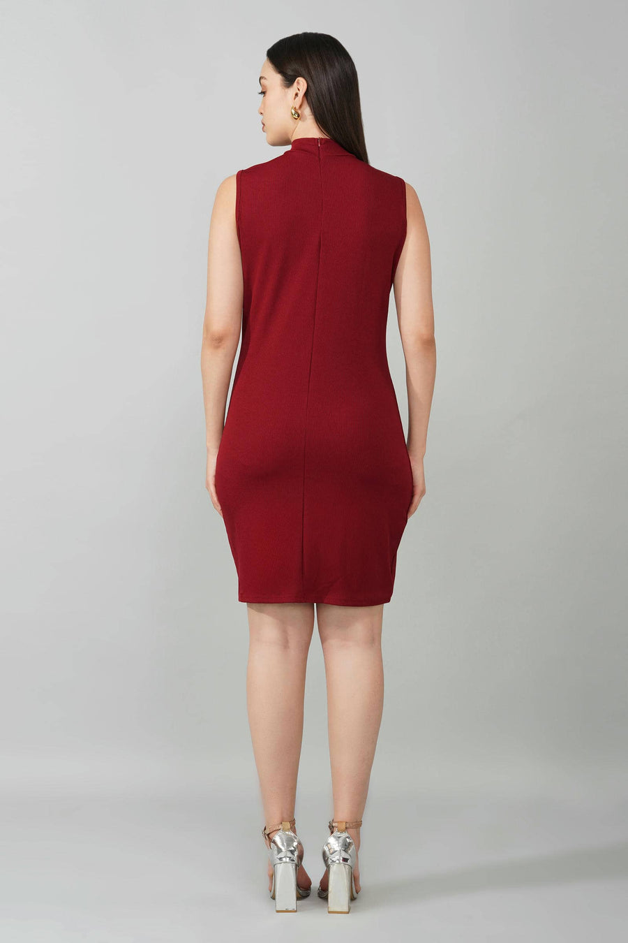 Burgundy Bodycon Dress