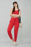 Red Tank & Jogger Set