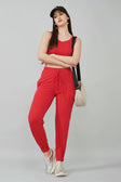 Red Tank & Jogger Set
