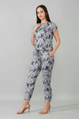 Blue Abstract Print Coord Set
