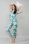 Green Tie-Dye Coord Set