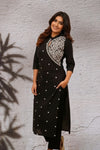 Midnight Mirror Embroidered Kurta Set