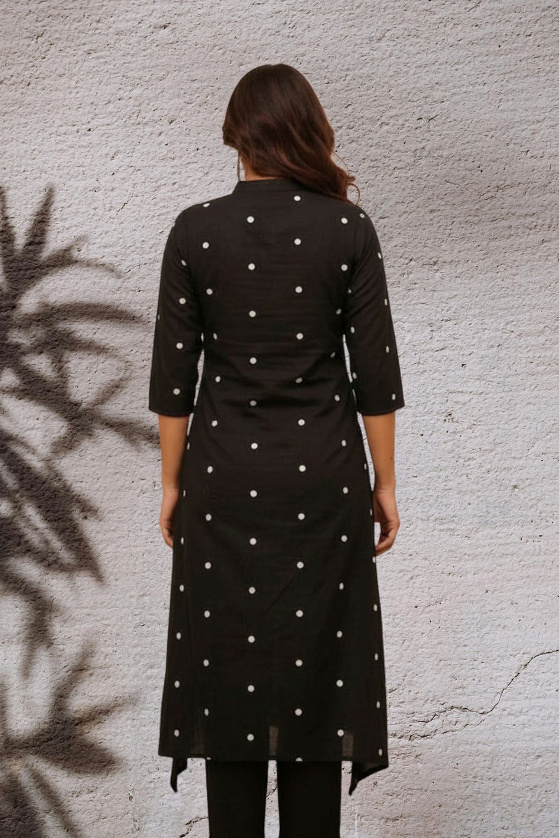 Midnight Mirror Embroidered Kurta Set