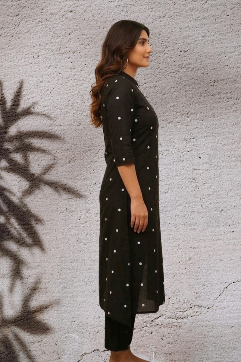 Midnight Mirror Embroidered Kurta Set