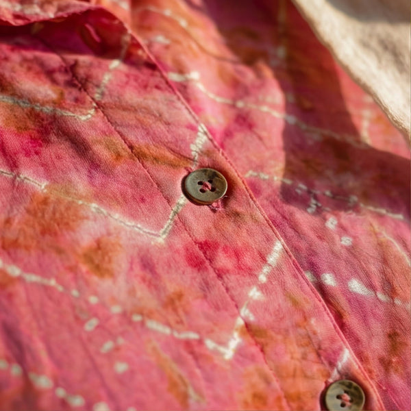 Pink Handcrafted Bandhani Print Co-ord Set