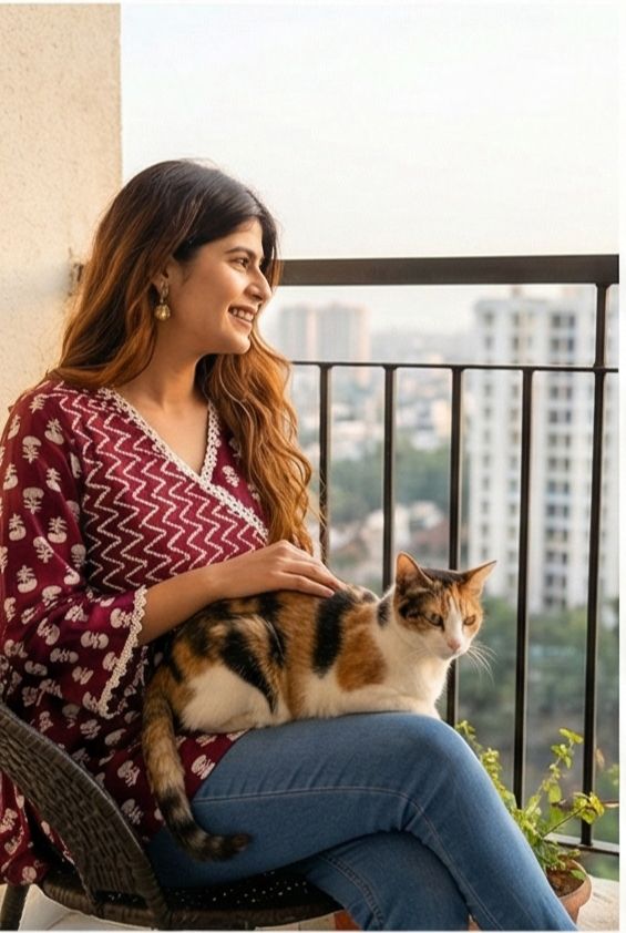 Maroon Angrakha-Style Printed Top